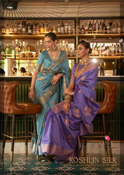 Koshlin Silk By Rajtex Partywear Weaving Silk Saree Collection